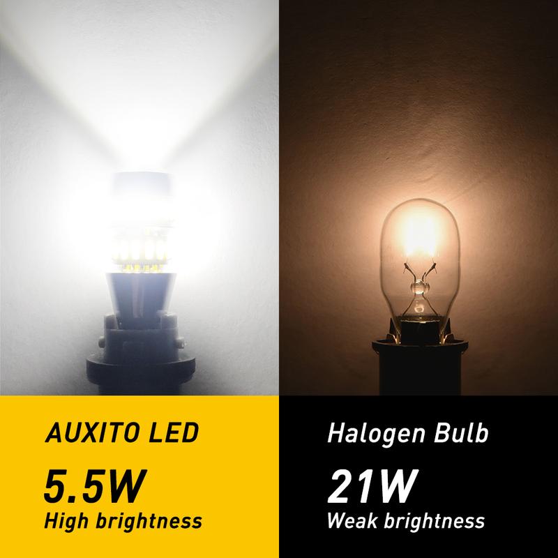 AUXITO 912 921 LED Bulbs for Backup Reverse Light Bulbs, 42-SMD 400% Brighter, 6000K White, Non-polarity 906 W16W T15 921 LED Bulb Direct Back Up Parking Light Replacement Lamp, Pack of 2