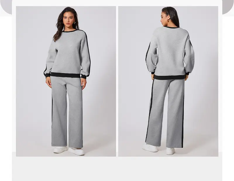 Relaxed crewneck sweatshirt with drop shoulders