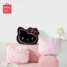MINISO Hello Kitty Ultra Soft Plush Throw Pillow & Crossbody Bag Set - Fluffy, Hug-Ready Plush, Huggable Cushion, Cute Collectible, Girly Home Decor, Ideal Birthday Gift for Girlfriends (For Hugging & Lounging)