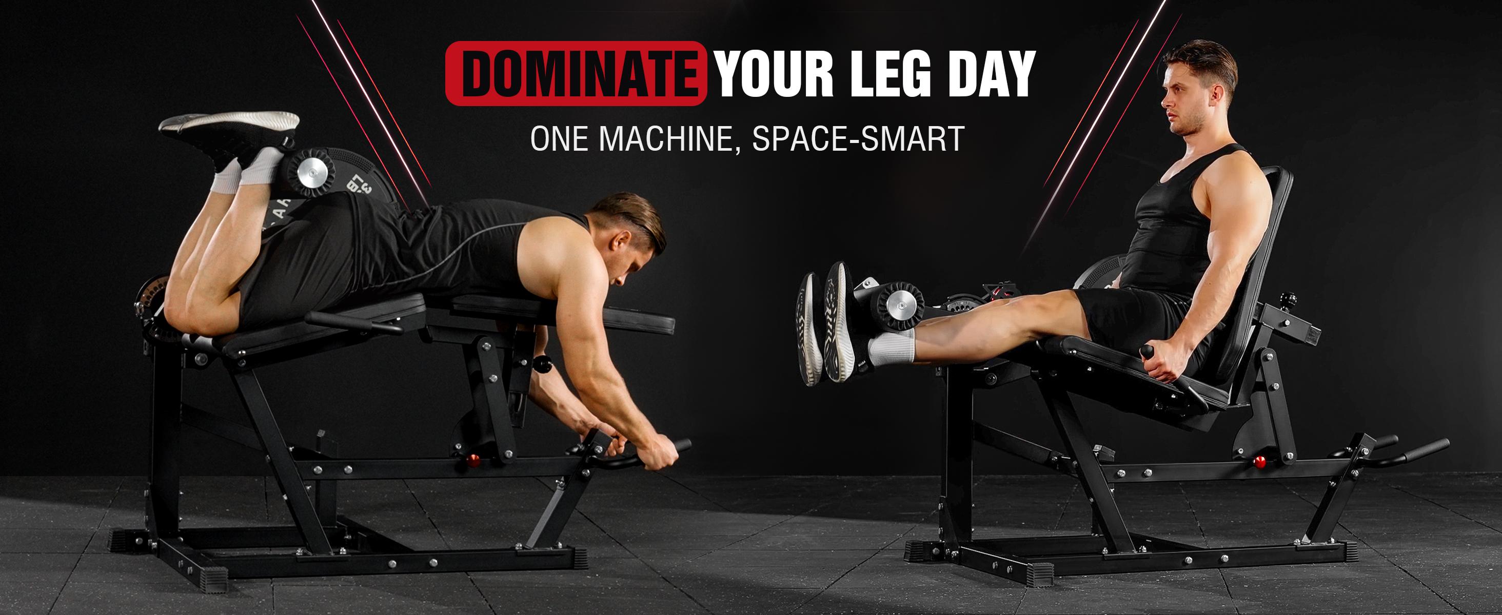 [2 packages shipping] MIKOLO  Leg Extension & Curl Machine, Adjustable Seated Leg Extension and Lying Leg Curl Equipment with Cable System for Home Gym Workouts SpringStatements