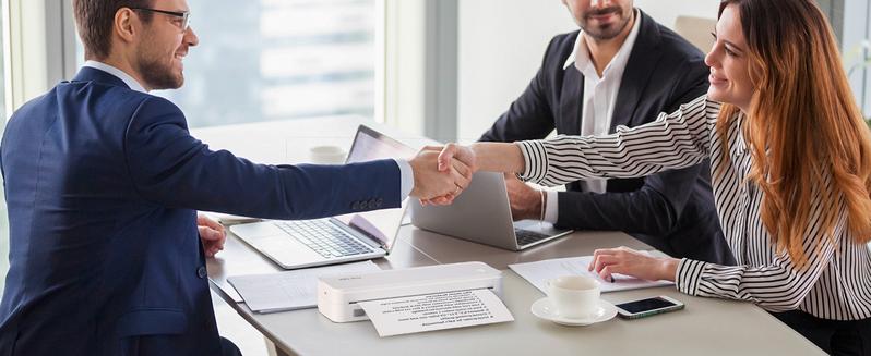 JADENS Portable Printers Wireless for Travel, Support 8.5" X 11" US Letter, Bluetooth Thermal   Inkless Printer Compatible with Phone & Laptop