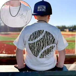 Youth & Adult Camo Baseball T-Shirt, Game Day Baseball Fan Shirt, Vintage Baseball Stitch Graphic Tee, Sports Lover Gift Ballpark Game Day Outfit Baseball Mom Dad Supporter Tee, Youth Clothes, Trending Tees, Kids Clothing, Family Shirt, Birthday Gift
