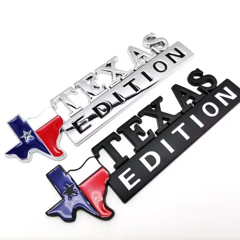Custom Abs Car Emblem, Texas Lone Star Decal, Stylish Practical Trunk Badge, Leaf Panel Sticker, Side Panel Decal, Car Decals, Automobile Decals, Automotive Decals, 1 Piece