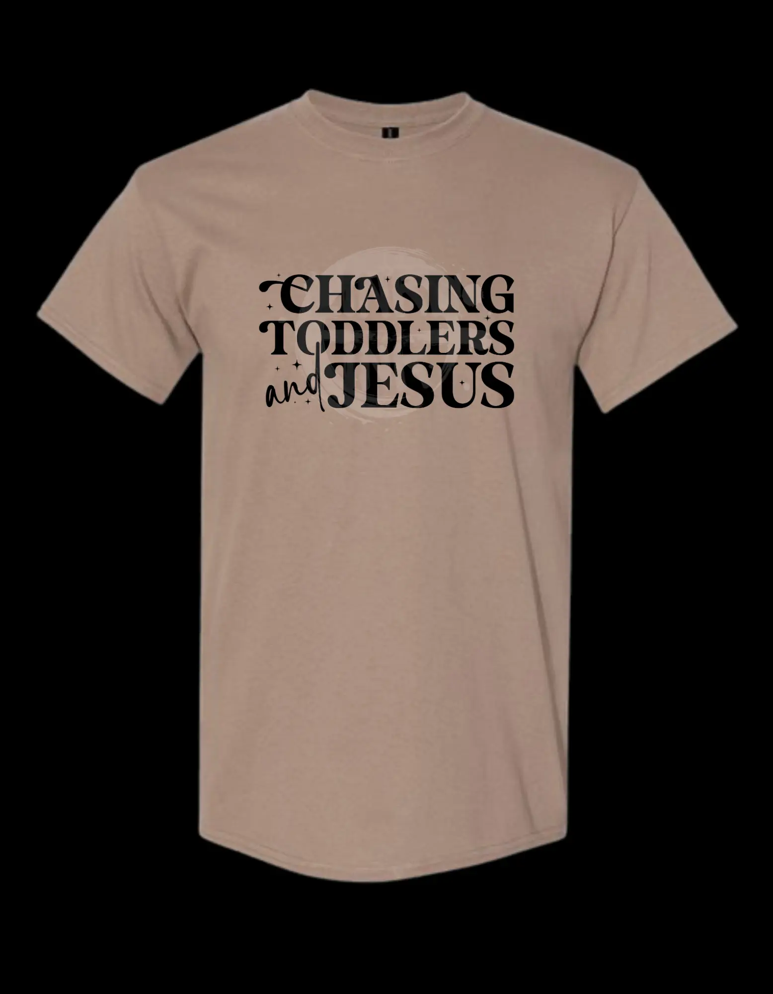 Chasing Toddlers and Jesus Graphic T-Shirt Unisex Cotton Tee