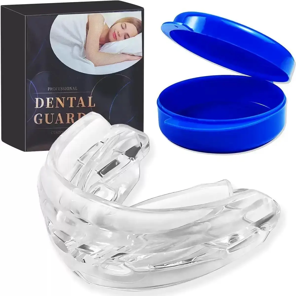 One Mouthguard for Teeth & Better Sleep Soft Wearable Appliance to Support Jaw Curve for Improved Posture and Rest Night Mouth Guards For Teeth Grinding Nightguards For Grinding Teeth