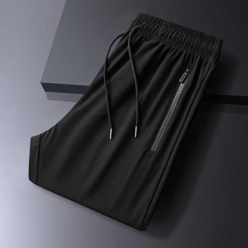 1-3-Pack Men's Stretch Joggers - Cuffed Athleisure Pants for Active Wear | Lightweight & Breathable Gym Outfits, Spring & Summer Fashion plain fashion sport pant color solid