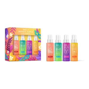 So...? Bossa Nova Body Mist Set - Body Sprays for Women - Fresh, Floral, Fruity Scents - Long Lasting Perfume Mist - Vegan and Cruelty Free - 4 pc