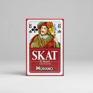 Modiano Skat – Single Deck Red or Blue (32-Card Deck)