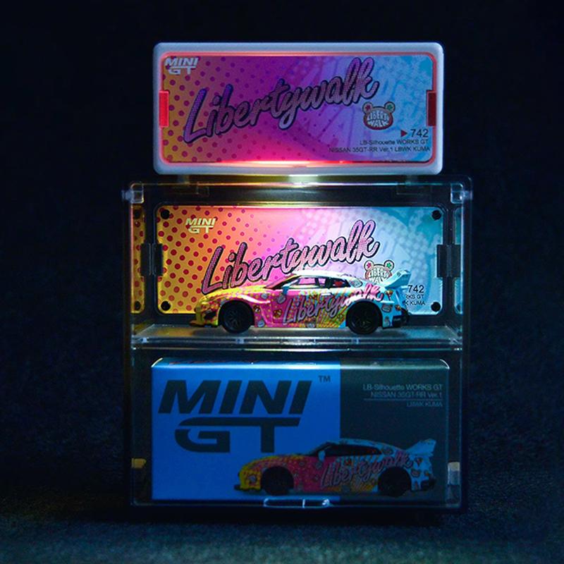 〔CC55〕1Set Double Layer Small Scale Car Model Display Box Transparent Dustproof Storage Box Large Capacity Desktop Organizer Box