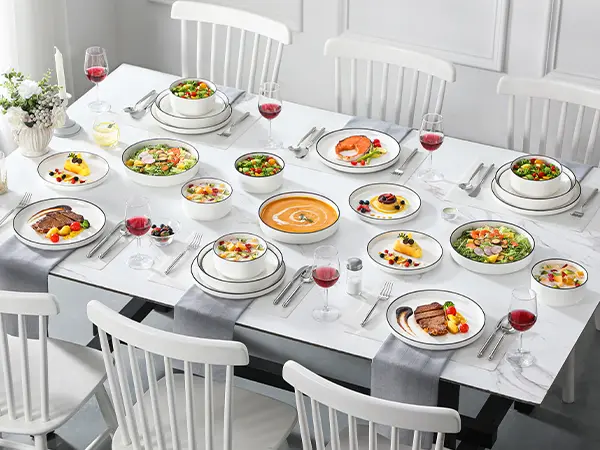 MALACASA LEAH Porcelain Dinnerware Set
