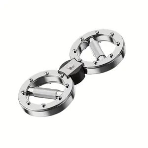 Multifunctional figure-eight wheel wrist strength trainer, suitable for boxing training, gym use, adjustable resistance rotating forearm grip trainer
