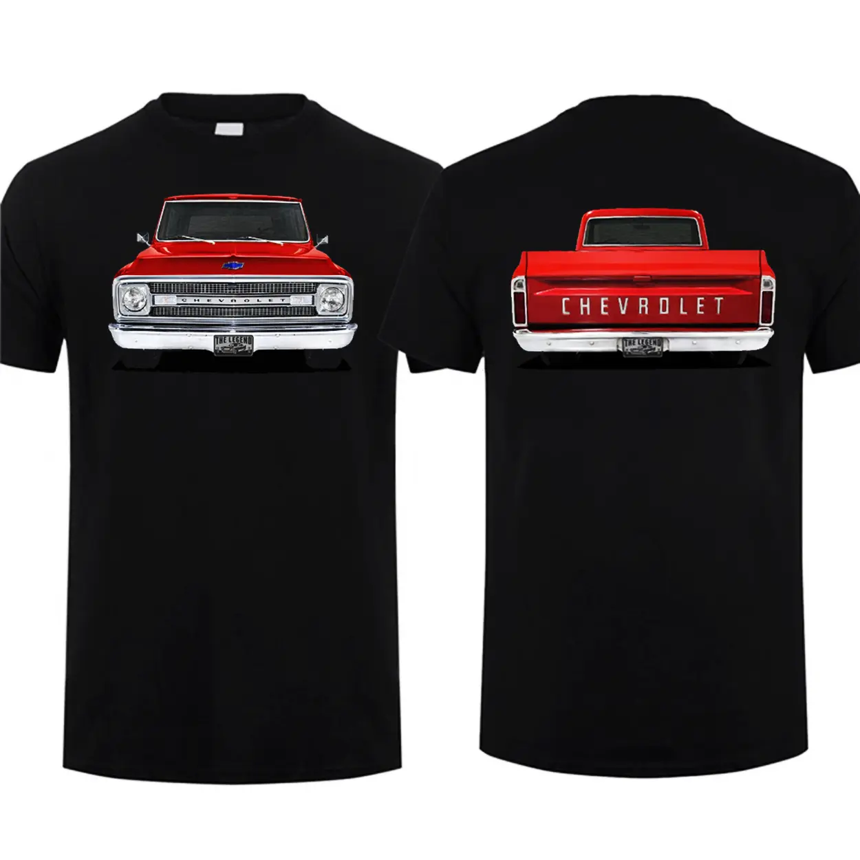 Chevy C10 Front End Vintage T-Shirt Classic Car Short Sleeve Cotton Tee for Chevy Fans All Car Enthusiast Made in USA