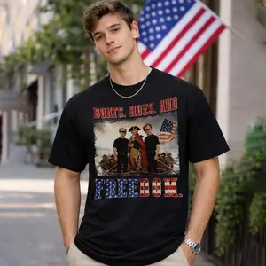 Boat Hoez And Freedom America's 250th Anniversary Vintage Shirt, Step Bros George W. President Sweatshirt, America's 250th Anniversary Hoodie, Gift For Patriot