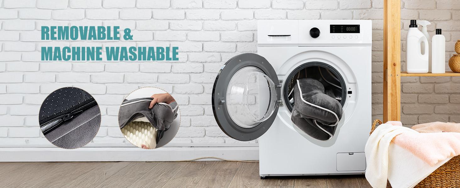 Orthopedic Dog Bed, Memory Foam Pet Bed for Medium Dogs with Washable Removable Cover Non-Slip Base Waterproof Liner Egg Crate Foam for Improved Sleep