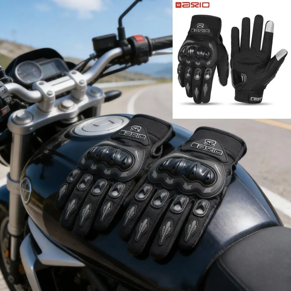 Summer High-Performance Motorcycle Gloves – Breathable Anti-Slip Durable Touchscreen Full-Finger for Motocross & Racing