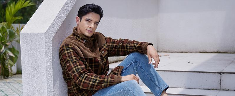 Gihuo Men's Medium Size Fleece Lined Sherpa Plaid Shirt Jacket Outdoor Warm Coats with Snap Button Front Closure & Pockets Armygreen & Cozy Outerwear Classic Menswear Soft Plaid Design Stylish Patchwork Casual Tops Checked Long Sleeve