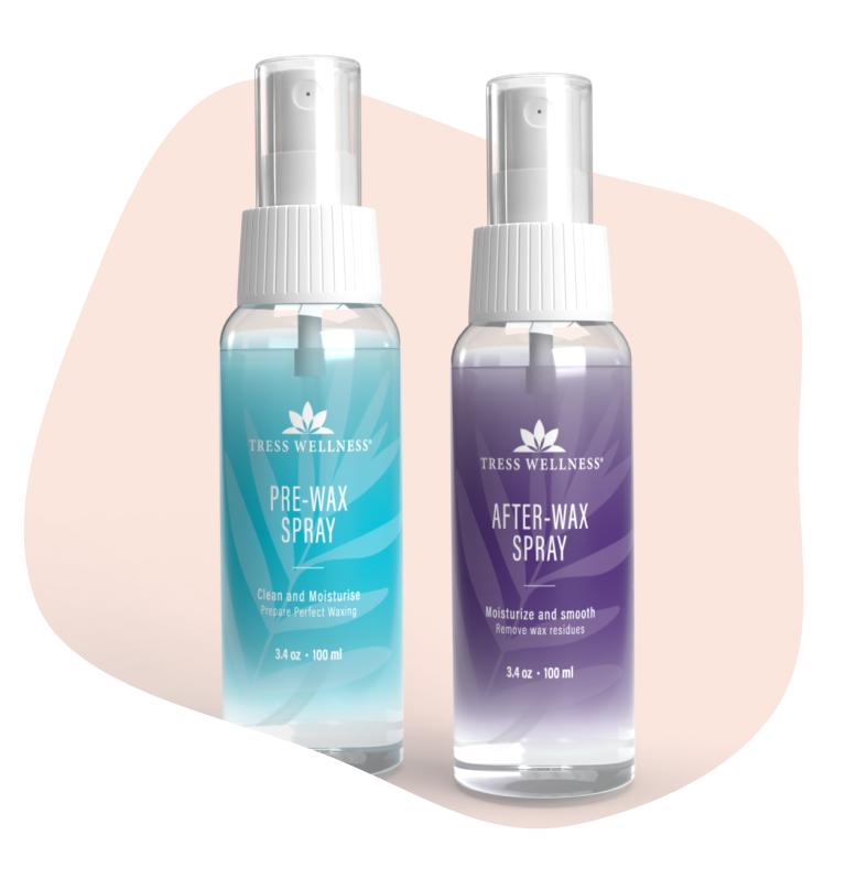 TRESS WELLNESS Pre & After Wax Spray Combo for Soothing Skin | Coconut Scent After Shave Post Waxing Care Pre Shave Oil | Dermatologically Tested - Hair Removal OIl