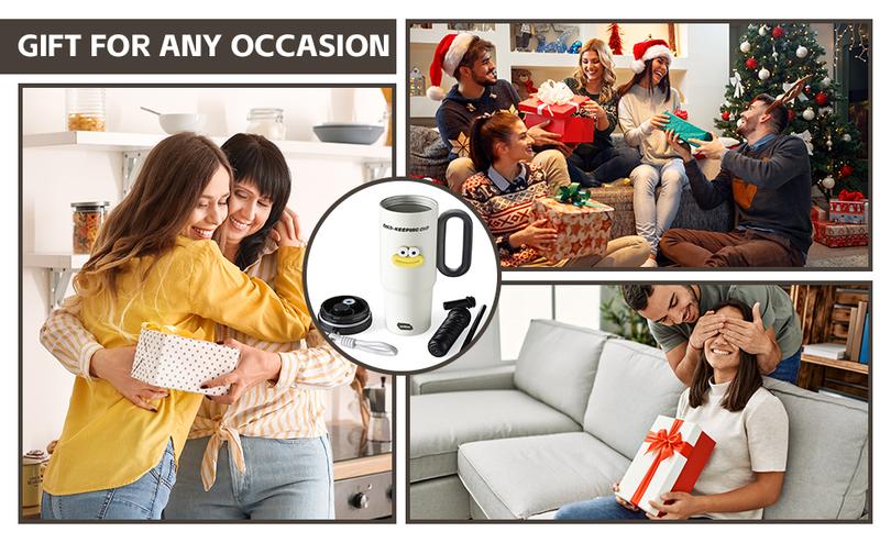 25oz Stainless Steel Tumbler with Handle and Straw Lid 750ml Leak-Proof Travel Mug Fits in Car Cup Holder Reusable Insulated Water Bottle for Women Men and Teens Perfect Gift Drinkware Flask