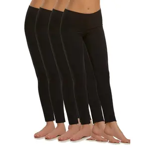 Cotton Modal Lightweight Leggings 4-Pack