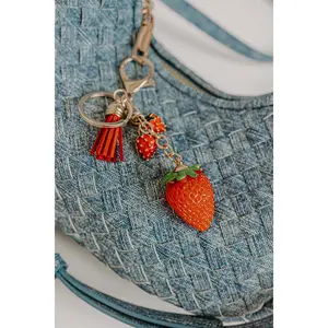 Strawberry Kisses Keychain Bag Charm