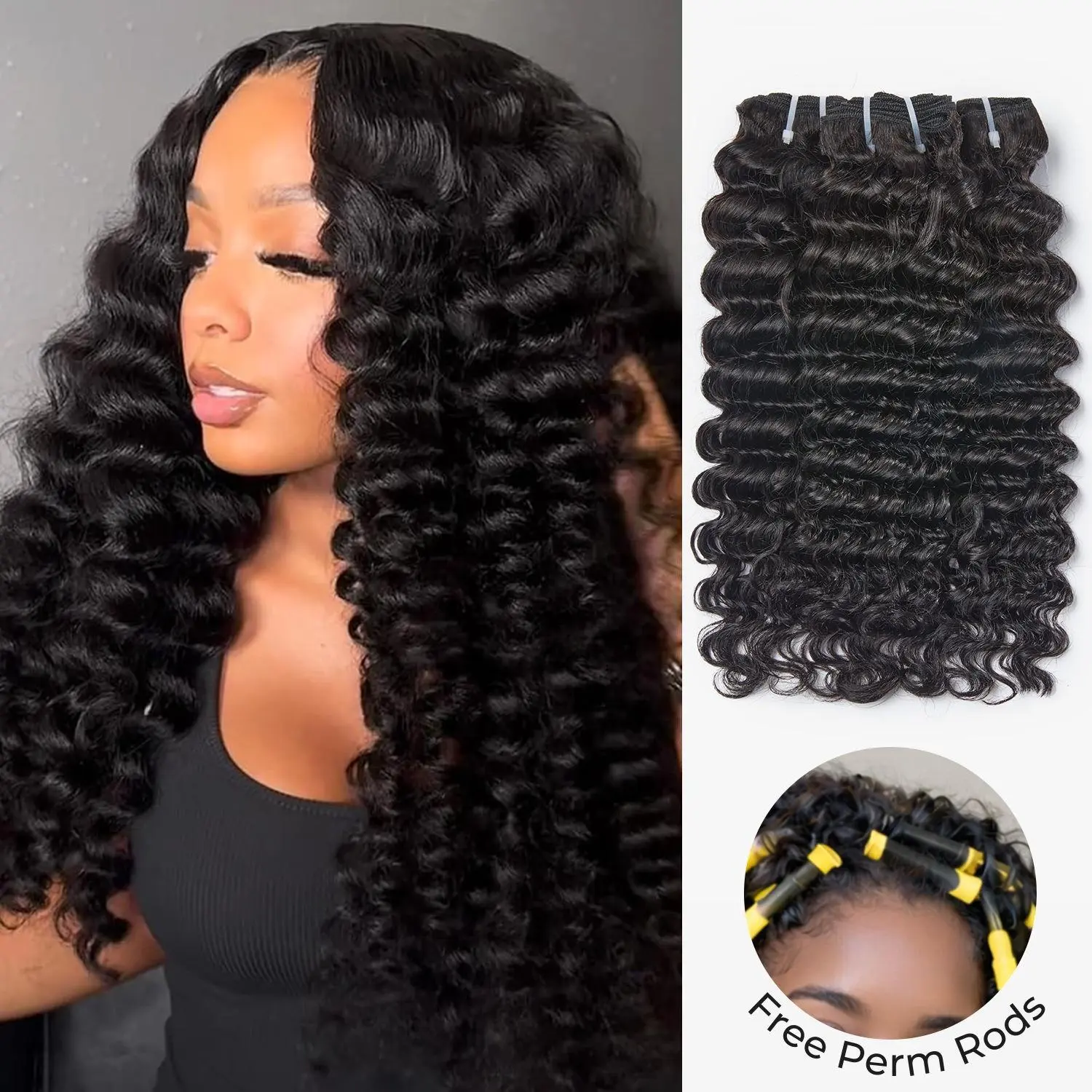 Deep Wavy + Free Perm Rods