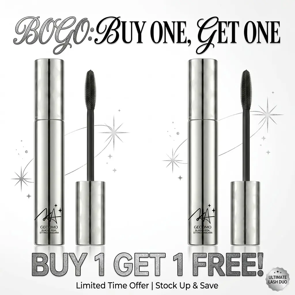 【Buy 1 Get 1 Free】Metal Wand Tubing Lengthening Mascara - Long-Wearing, Alcohol-Free Formula, Built-In Brush for Curled, Natural-Looking Lashes, Ideal for Special Occasions, Drugstore Mom Makeup Gift
