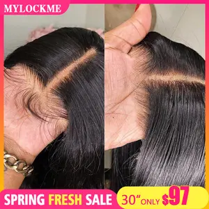 Wear And Go Glueless Straight Wigs 5x5 Transparent Lace Closure Wig Brazilian Human Hair Ready To Wear Pre Cut Nature Hairline