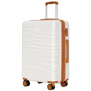 SUNSPIRE  28" Large Checked Luggage, PC+ABS Hardshell Suitcase with Dual Spinner Wheels, Lightweight Hard Side Travel Luggage with YKK Zipper, Scratch-Resistant