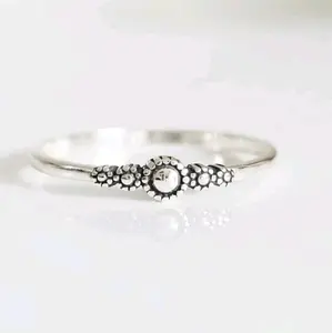 Sterling Silver 925 Dainty Bali Ring