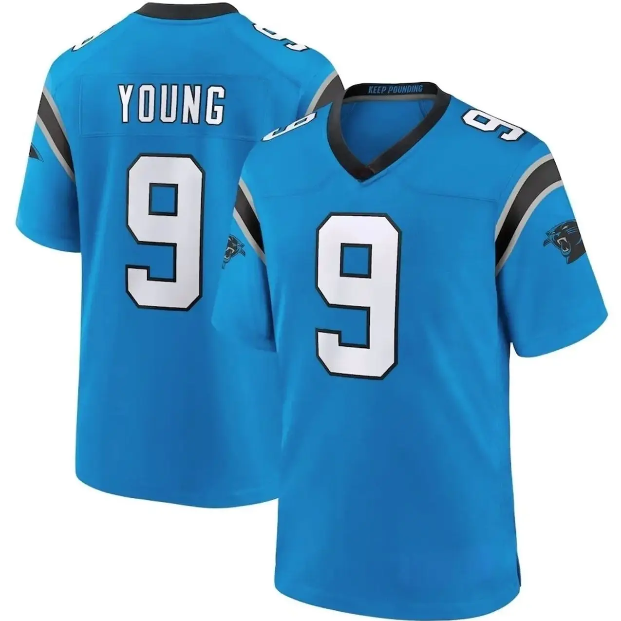 Unisex Football inspired by Young 9 Carolina Alternate Game Jersey - Blue