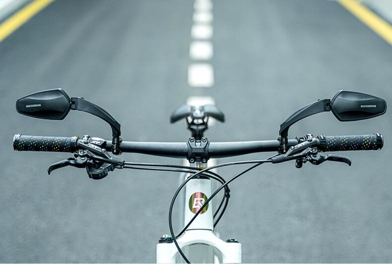 ROCKBROS Bicycle Handlebar Rear View Mirror Bike Cycling Wide Range Backsight Reflector Adjustable Left Right Bike Mirror