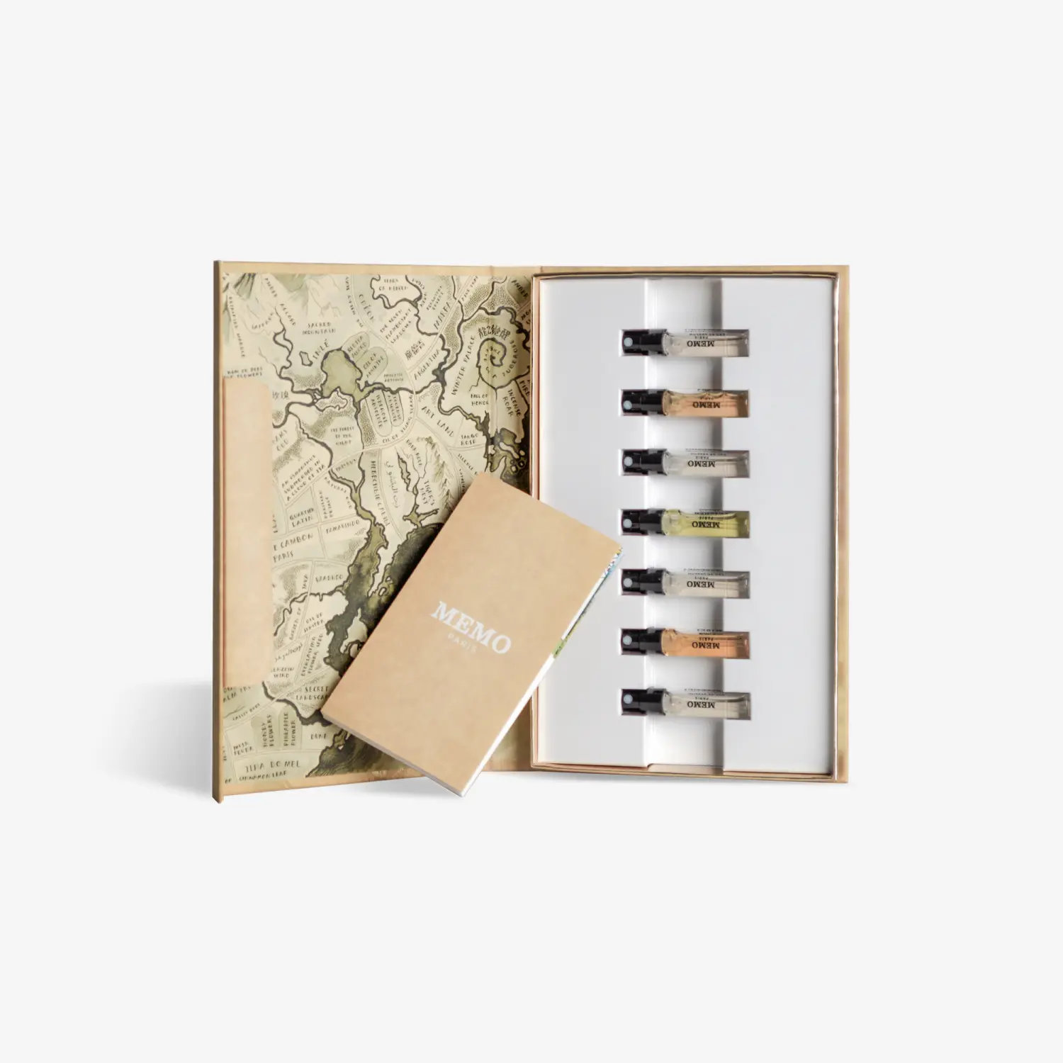 Memo Paris® Official Journey Book Discovery Set – 7 Fragrances for Night