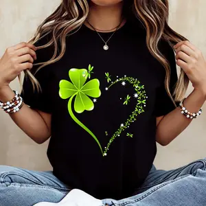 One Tee For All Occasions| St. Patrick's Day Parade, Pub Crawl, Daily Wear Clover Heart T-Shirt