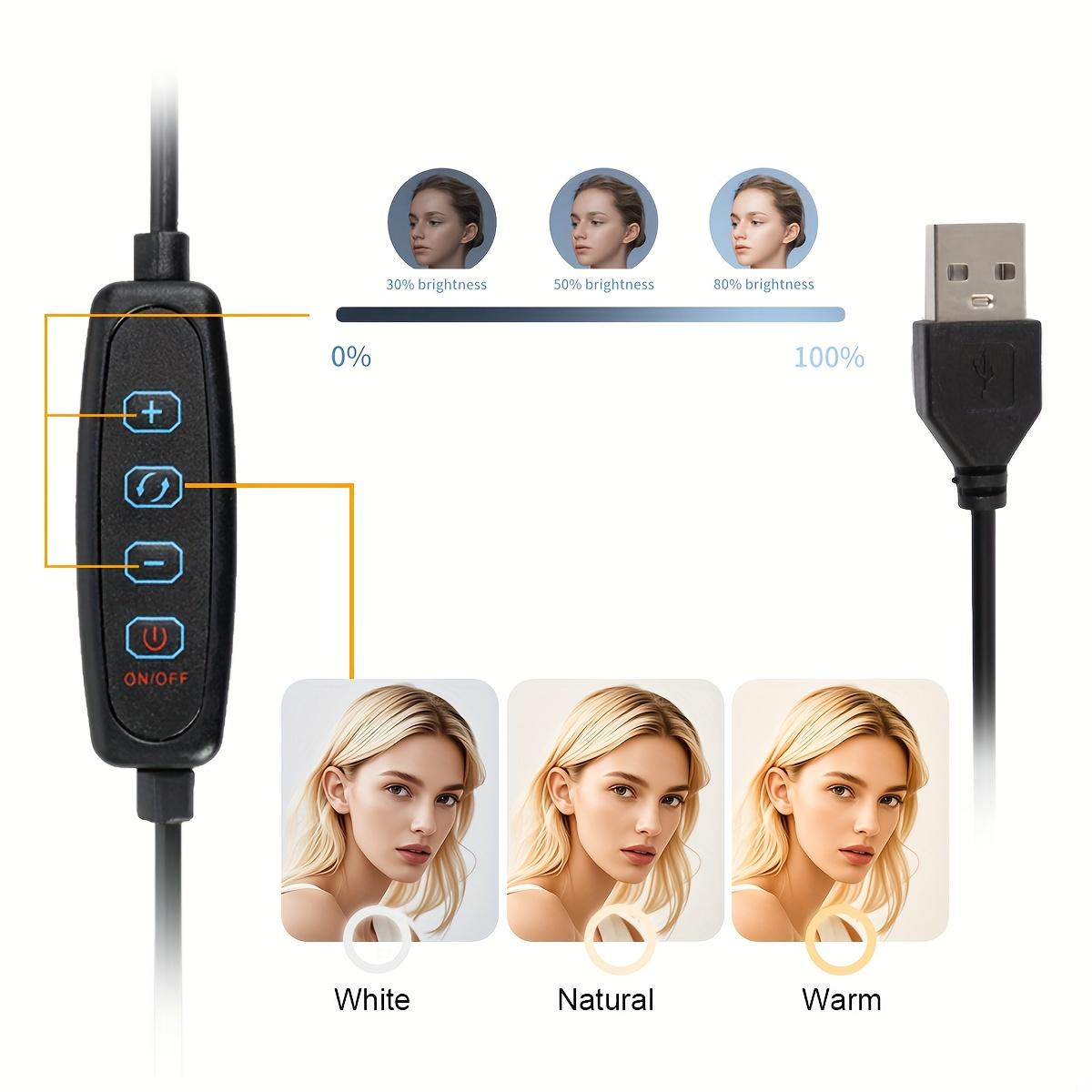 Adjustable 43" Tripod - 10" video lighting, Full Coverage - Suitable For Photography, Makeup, Group Selfies, Meetings, Live Streaming LED Light, With Flexible Phone Holder And Expandable Phone Stand, Suitable For Selfies And Video Recording#valentines day