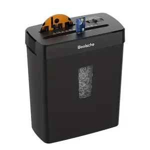 Ultra quiet 10 sheet cross shredding paper, P-4 safety level, 3.43 gallon capacity, automatic operation - compact home office shredder suitable for CD/punch needles/cards, heavy-duty electric shredder with overheating protection, 110-120V