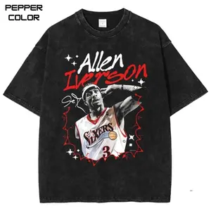 ALLEN IVERSON Graphic Tee, Vintage Basketball Tee, Game Day Shirt, Unisex Streetwear Tee, cotton crewneck shirt,Trending, All Size, Gift Basketball fans
