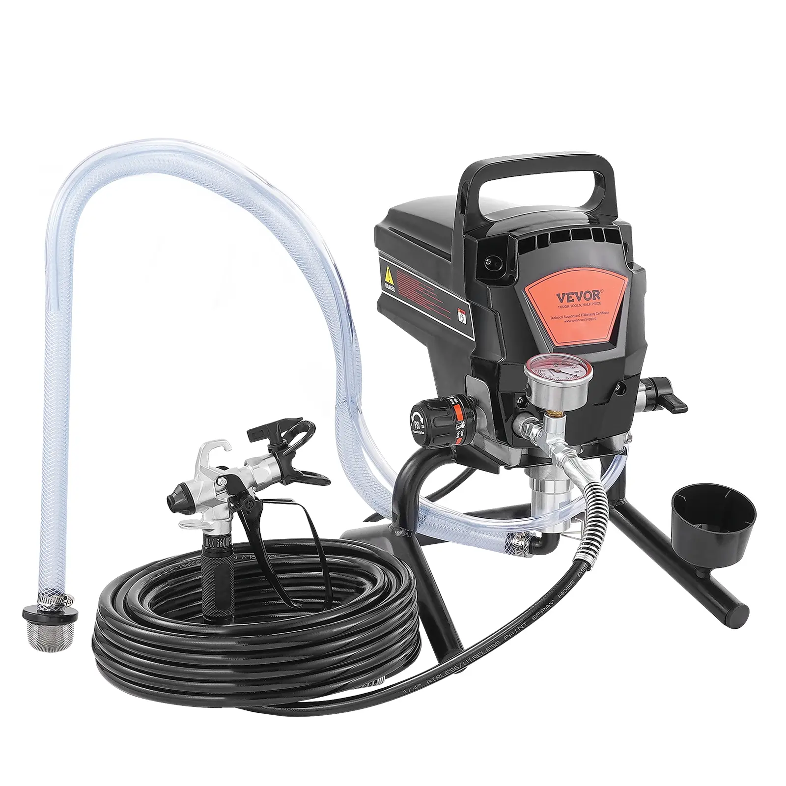【summerfinds】VEVOR 950W Stand Airless Paint Sprayer, 3000PSI High Efficiency Electric Airless Sprayer, Handheld Paint Sprayers for Home Interior and Exterior Furniture and Fences, Fine And Even Painting Effect