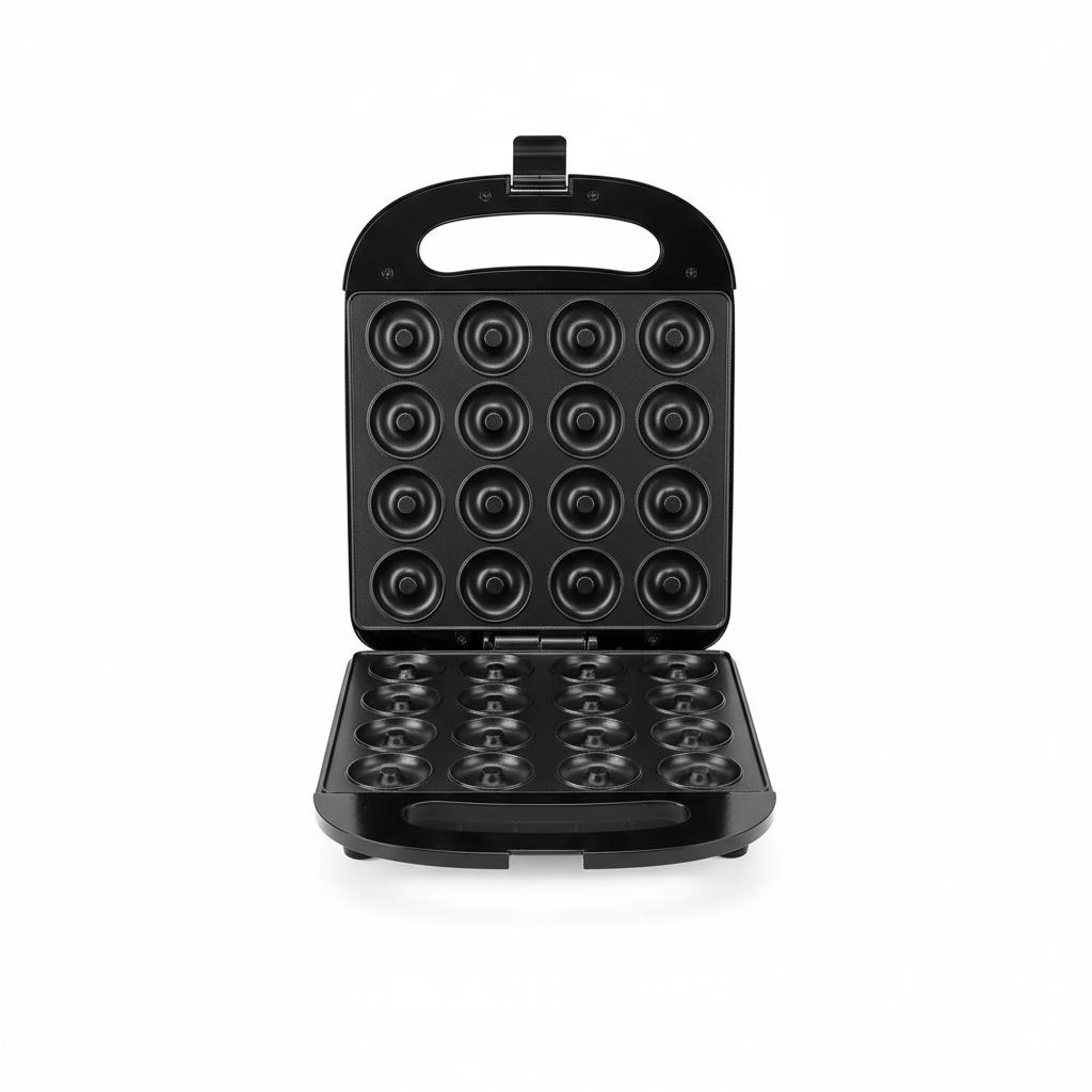 16 Hole Donut Maker Multifunctional Dual Heating Home Baking Machine, Multi-hole Mold, Dual Zone Heating, Donut Making Machine, Baking Lovers