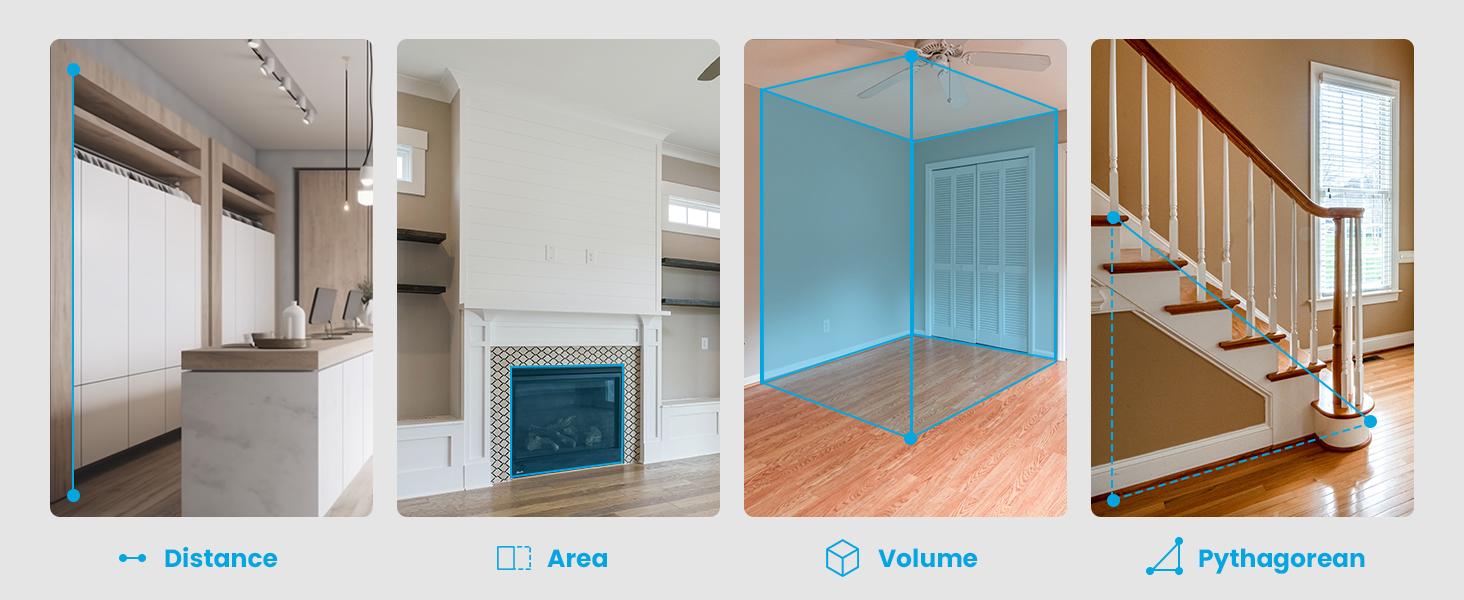 ACEGMET Laser Measure S9 , 229ft Laser Measurement Tool, Room Laser Measuring Tool with 2 Bubble Levels, LCD Backlit Display, IP54 Waterproof, Pythagorean Mode for Distance, Area, Volume,for Men gift  TikTokShopHolidayHaul