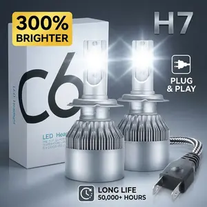 Tier's Haven 2pcs Car light H7 LED 9007 72W 8000lm Fog Lights Auto Headlamp Lamps 12v 24v(H4)