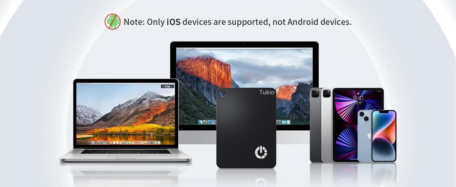 [Spring Deals] Tukio Wallet Tracker Card, Wireless Charging Wallet Locator, Smart Tracker for Wallet(iOS Only), Wireless Positioning Tracker, Luggage, Phone, Passport & Other Items Tracking