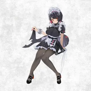 Ellen Joe Anime Maid Sticker  Cute Dark Waifu Vinyl Decal  Zenless Zone Zero Manga Sticker