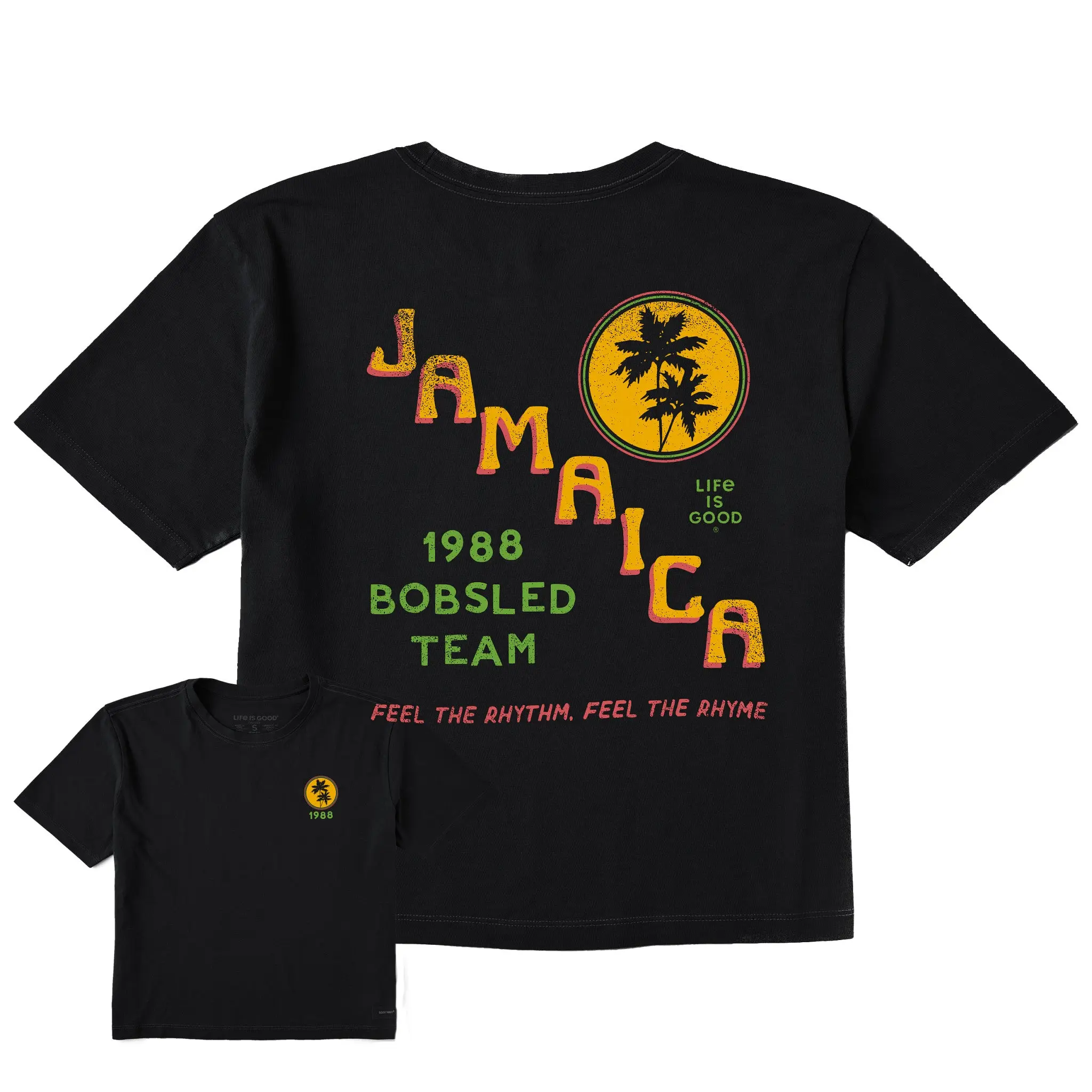 Women's Jamaica Bobsled Team Short Sleeve Crusher Boxy Tee