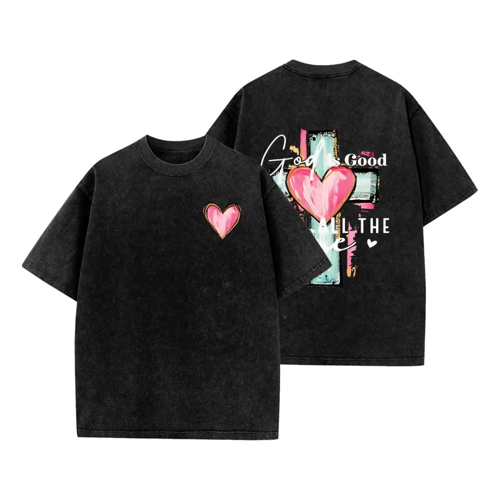 Washed T-shirt-Black