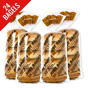 Just Bagels - Sesame Bagels - 4 Packs Of 6 Bagels Per Pack - 24 Total Bagels. Non-GMO.
