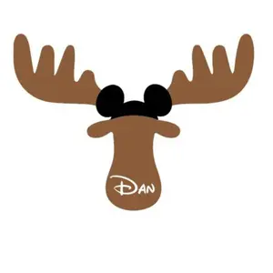 Boy Moose Cruise Door Magnet - 7" Wide Cute Custom Name Magnet for Ship Cabin Door, Fridge, Locker & Metal Wall Decor - Keepsake Gift for Cruise Vacation