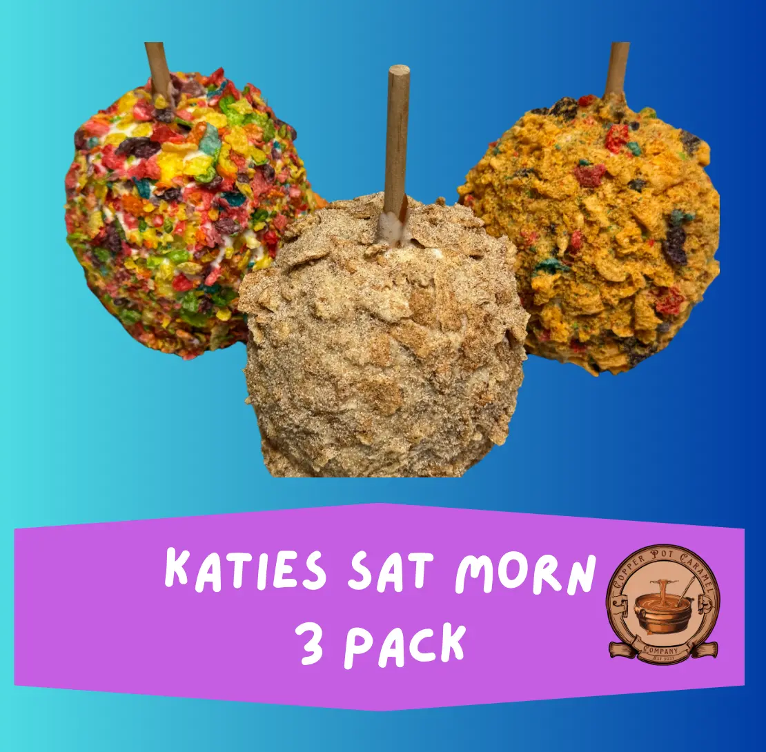 Katie's Saturday Morning Cereal 3 Pack: Includes Fruity, Cinnamon Crunch, Captain Crunch Gourmet Apple Oatmeal Muesli