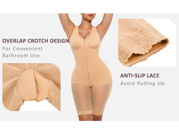 FeelinGirl Fajas Suit Colombianas Shapewear Postpartum Tummy Control Full Shapewear Post Surgery Body Shaper Compression Butt Lifter Shapewear Everyday Zippered SpringStatements