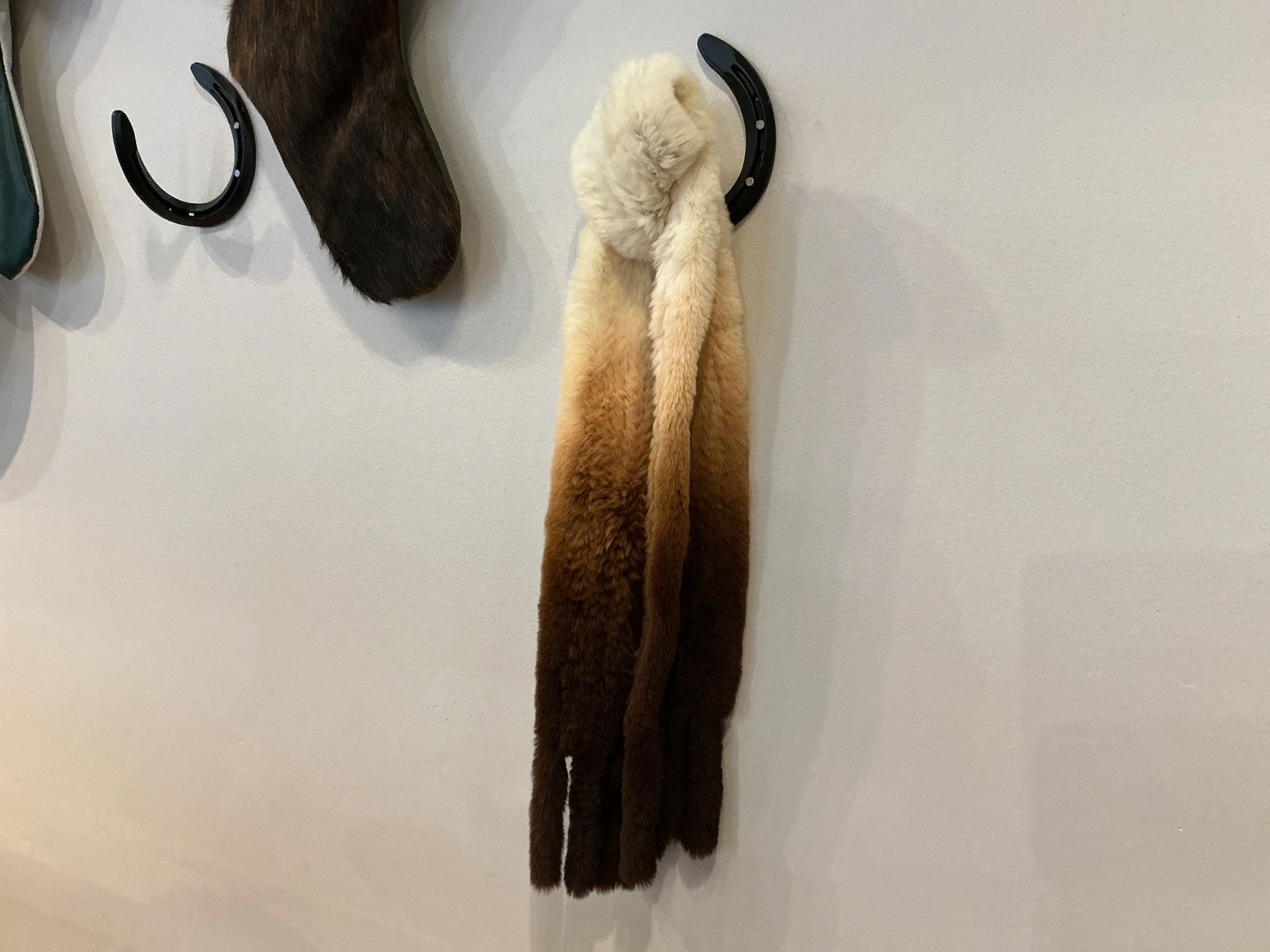 Tan/Deg Knitted Rabbit Scarf