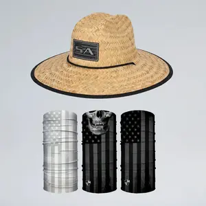 Soul of Adventure Classic Straw Hat and Neck Gaiter Bundle for Sun Protection and Outdoor Adventures